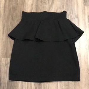 Hi waisted peplum pencil skirt